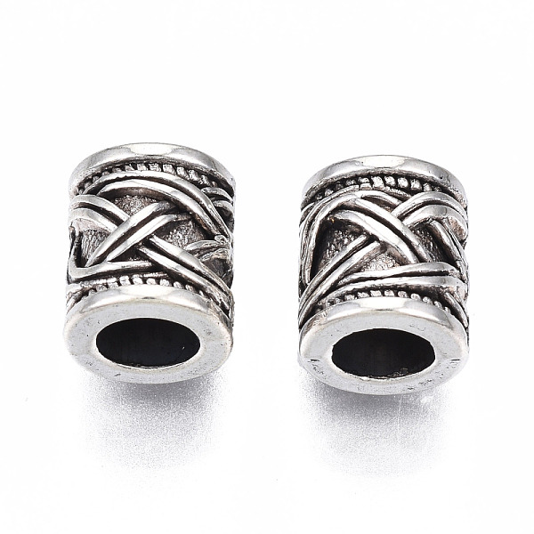 PandaHall Tibetan Style Alloy European Beads, Large Hole Beads, Cadmium Free & Lead Free, Column, Antique Silver, 9x8mm, Hole: 4.5mm, about...
PandaHall Tibetan Style Alloy European Beads, Large Hole Beads, Cadmium Free & Lead Free, Column, Antique Silver, 9x8mm, Hole: 4.5mm, about...