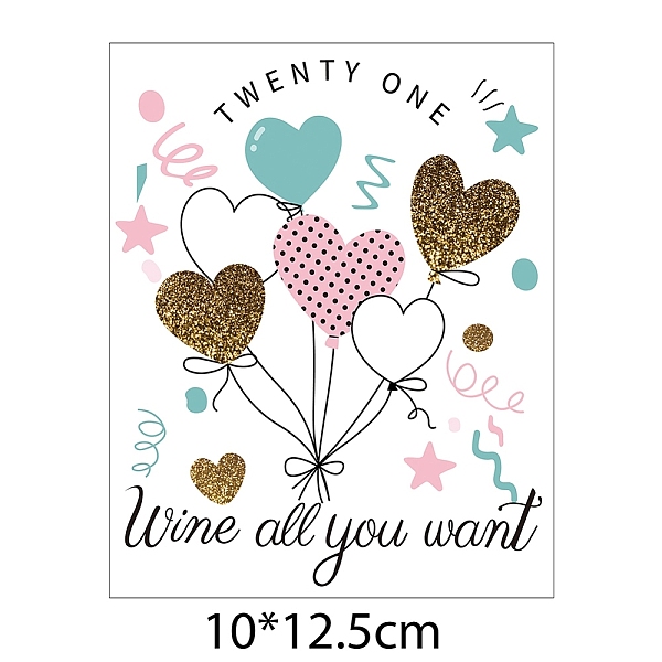 PandaHall Coated Paper Adhesive Sticker, Wine Bottle Adhesive Label, Birthday Theme, Rectangle, 12.5x10cm Paper Balloon
PandaHall Coated Paper Adhesive Sticker, Wine Bottle Adhesive Label, Birthday Theme, Rectangle, 12.5x10cm Paper Balloon