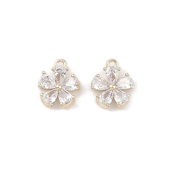 PandaHall Brass Micro Pave Clear Cubic Zirconia Pendants, Flower Charms, Real 18K Gold Plated, 8x6.5x2.5mm, Hole: 0.8mm Brass+Cubic Zirconia...
PandaHall Brass Micro Pave Clear Cubic Zirconia Pendants, Flower Charms, Real 18K Gold Plated, 8x6.5x2.5mm, Hole: 0.8mm Brass+Cubic Zirconia...