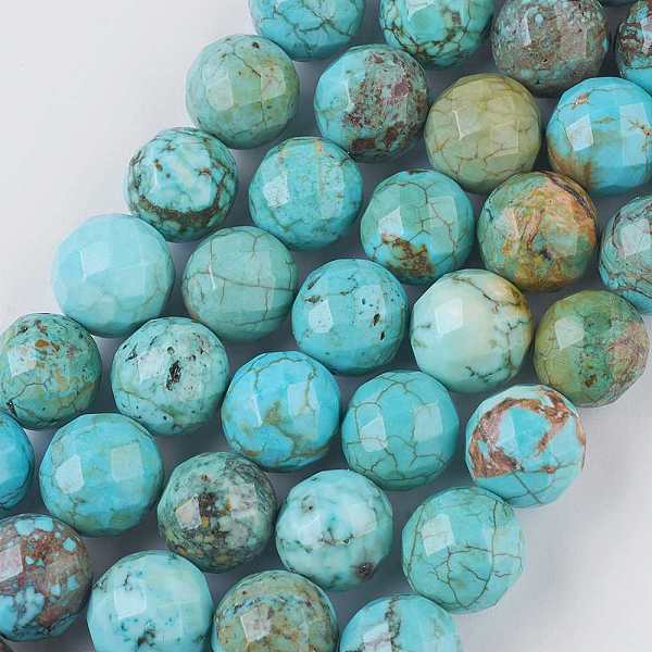 PandaHall Natural Magnesite Beads Strands, Dyed & Heated, Faceted, Round, Medium Turquoise, 10mm, Hole: 0.8mm, about 40pcs/strand, 15.9 inch..., Cyan
PandaHall Natural Magnesite Beads Strands, Dyed & Heated, Faceted, Round, Medium Turquoise, 10mm, Hole: 0.8mm, about 40pcs/strand, 15.9 inch..., Cyan