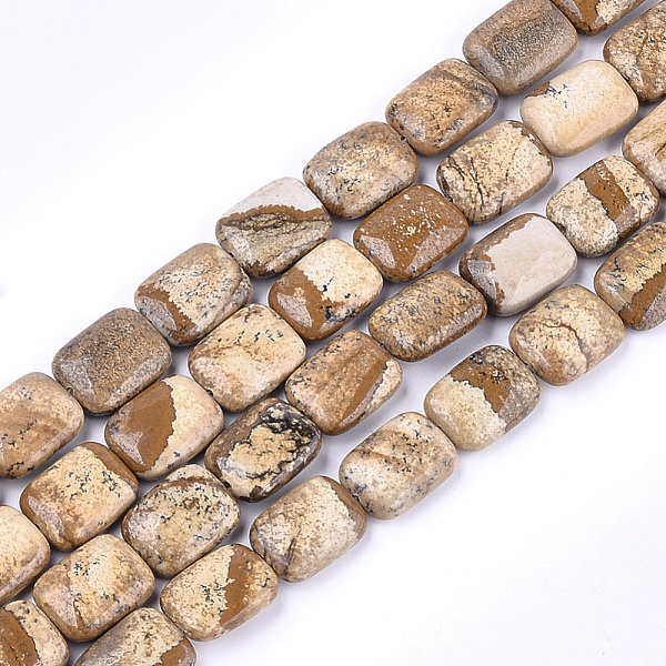 PandaHall Natural Picture Jasper Beads Strands, Rectangle, 17.5~18.5x13~13.5x6~7mm, Hole: 1mm, about 22pcs/strand, 15.5 inch Picture Jasper...
PandaHall Natural Picture Jasper Beads Strands, Rectangle, 17.5~18.5x13~13.5x6~7mm, Hole: 1mm, about 22pcs/strand, 15.5 inch Picture Jasper...