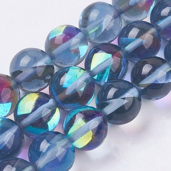 PandaHall Synthetic Moonstone Beads Strands, Holographic Beads, Round, Steel Blue, 10mm, Hole: 1mm, about 39pcs/strand, 15.16 inch(38.5cm)...
PandaHall Synthetic Moonstone Beads Strands, Holographic Beads, Round, Steel Blue, 10mm, Hole: 1mm, about 39pcs/strand, 15.16 inch(38.5cm)...