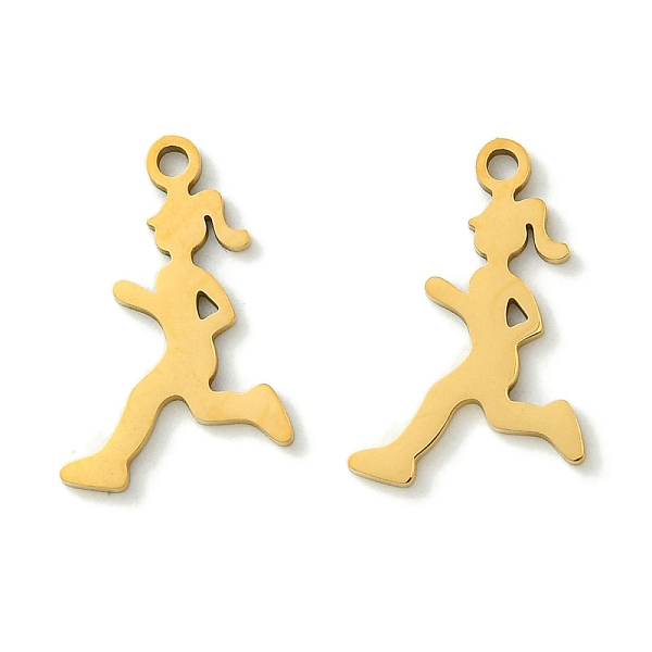 PandaHall 201 Stainless Steel Pendants, Laser Cut, Running Girl Charm, Real 18K Gold Plated, 17.5x11x1mm, Hole: 1.4mm 201 Stainless Steel...
PandaHall 201 Stainless Steel Pendants, Laser Cut, Running Girl Charm, Real 18K Gold Plated, 17.5x11x1mm, Hole: 1.4mm 201 Stainless Steel...
