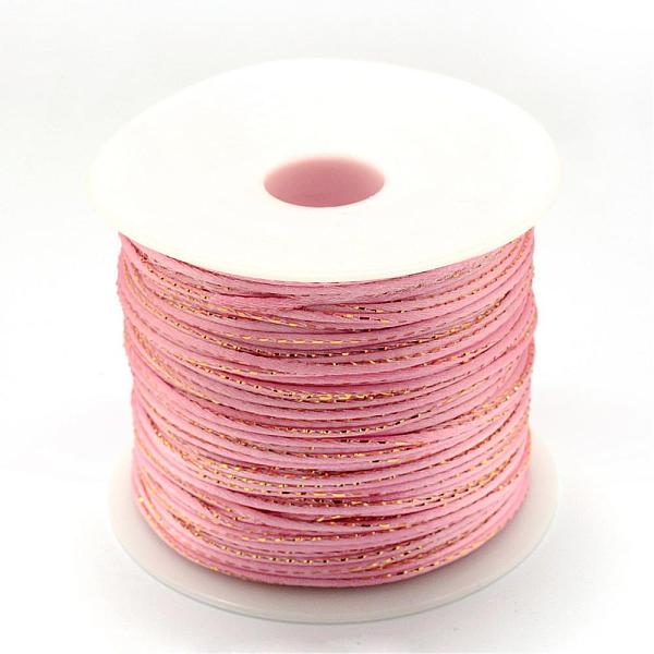 PandaHall Metallic Stain Beads String Cords, Nylon Mouse Tail Cord, Pink, 1.5mm, about 100yards/roll(300 feet/roll) Nylon+Metallic Cord Pink
PandaHall Metallic Stain Beads String Cords, Nylon Mouse Tail Cord, Pink, 1.5mm, about 100yards/roll(300 feet/roll) Nylon+Metallic Cord Pink