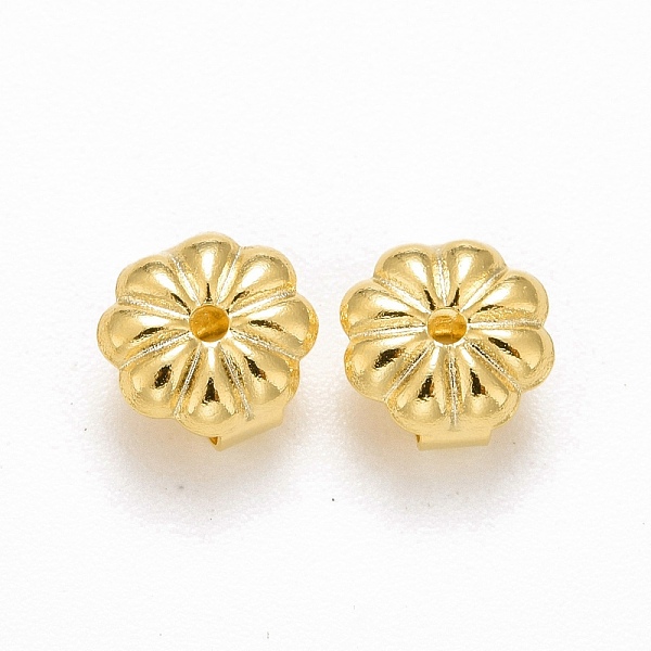 PandaHall Rack Plating Brass Friction Ear Nut, Cadmium Free & Lead Free, Flower, Real 18K Gold Plated, 6x6x3.5mm, Hole: 1mm Brass
PandaHall Rack Plating Brass Friction Ear Nut, Cadmium Free & Lead Free, Flower, Real 18K Gold Plated, 6x6x3.5mm, Hole: 1mm Brass