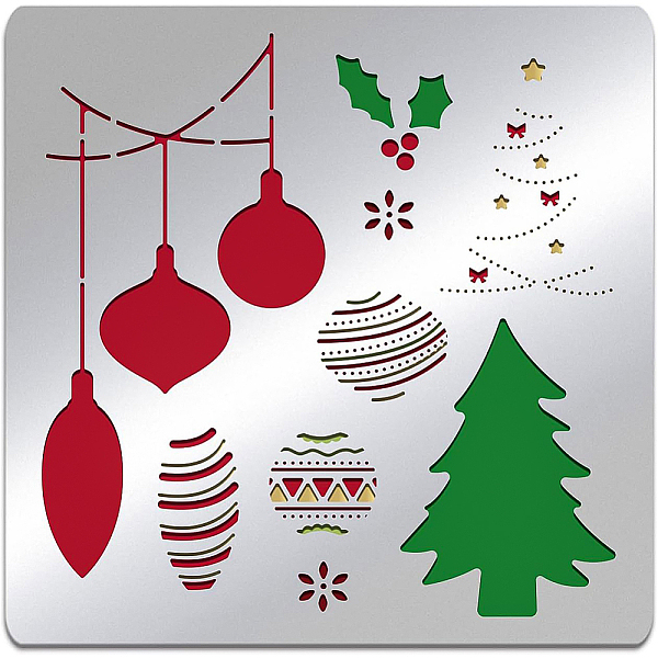 PandaHall BENECREAT Christmas Tree Pattern Layered Christmas Metal Stencil, 15.6x15.6cm Colored Lights Holly Leaves Stainless Steel Dies...
PandaHall BENECREAT Christmas Tree Pattern Layered Christmas Metal Stencil, 15.6x15.6cm Colored Lights Holly Leaves Stainless Steel Dies...