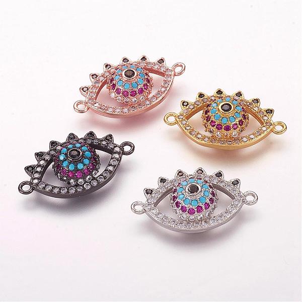 PandaHall Brass Micro Pave Cubic Zirconia Links, Eye, Mixed Color, 13x22x5mm, Hole: 1mm Brass+Cubic Zirconia Eye Multicolor
PandaHall Brass Micro Pave Cubic Zirconia Links, Eye, Mixed Color, 13x22x5mm, Hole: 1mm Brass+Cubic Zirconia Eye Multicolor