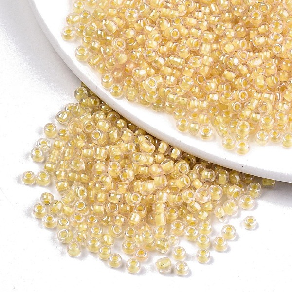 PandaHall 6/0 Glass Seed Beads, Transparent Inside Colours Luster, Round Hole, Round, Orange, 6/0, 4~5x2.5~4.5mm, Hole: 1.2mm, about...
PandaHall 6/0 Glass Seed Beads, Transparent Inside Colours Luster, Round Hole, Round, Orange, 6/0, 4~5x2.5~4.5mm, Hole: 1.2mm, about...