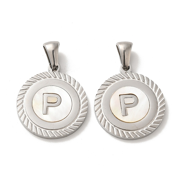 PandaHall 304 Stainless Steel Pendants, Flat Round Shell Charms with Letter, Stainless Steel Color, Letter P, 20.5x17.5x1.5mm, Hole...
PandaHall 304 Stainless Steel Pendants, Flat Round Shell Charms with Letter, Stainless Steel Color, Letter P, 20.5x17.5x1.5mm, Hole...