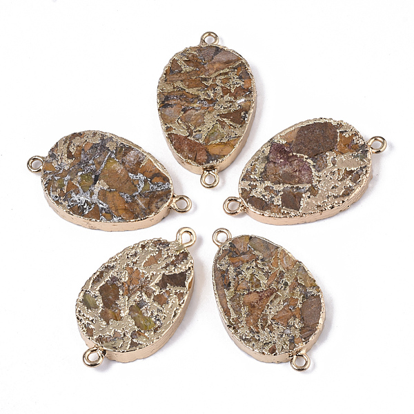 PandaHall Assembled Bronzite and Natural Larderite Shoushan Tianhuang Stone Links connectors, with Light Gold Plated Brass and Iron Loops...
PandaHall Assembled Bronzite and Natural Larderite Shoushan Tianhuang Stone Links connectors, with Light Gold Plated Brass and Iron Loops...