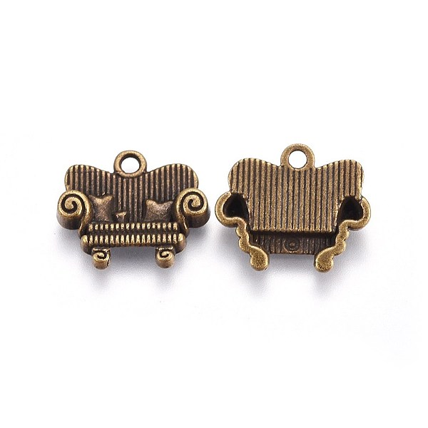 PandaHall Tibetan Style Alloy Pendants, Lead Free and Cadmium Free, Antique Bronze, Sofa, 14x16x3mm, Hole: 2mm Alloy Furniture & Appliances
PandaHall Tibetan Style Alloy Pendants, Lead Free and Cadmium Free, Antique Bronze, Sofa, 14x16x3mm, Hole: 2mm Alloy Furniture & Appliances