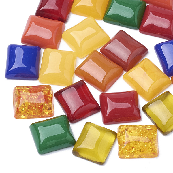 PandaHall Resin Cabochons, Square, Mixed Color, 12x10x4.5mm Resin Square Multicolor
PandaHall Resin Cabochons, Square, Mixed Color, 12x10x4.5mm Resin Square Multicolor