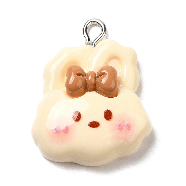 PandaHall Opaque Resin Pendants, with Platinum Plated Iron Loops, Cornsilk, Rabbit, 26x20x7mm, Hole: 2.5mm Iron+Resin Rabbit Gold
PandaHall Opaque Resin Pendants, with Platinum Plated Iron Loops, Cornsilk, Rabbit, 26x20x7mm, Hole: 2.5mm Iron+Resin Rabbit Gold