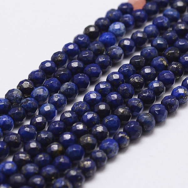 PandaHall Natural Lapis Lazuli Beads Strands, Dyed, Faceted, Round, 4mm, Hole: 1mm, about 96pcs/strand, 14.9 inch~15.1 inch Lapis Lazuli..., Blue
PandaHall Natural Lapis Lazuli Beads Strands, Dyed, Faceted, Round, 4mm, Hole: 1mm, about 96pcs/strand, 14.9 inch~15.1 inch Lapis Lazuli..., Blue