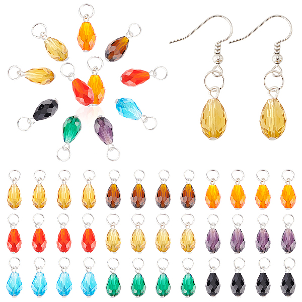 PandaHall 144Pcs 8 Sets Birthstone Glass Pendants, with Iron Jump Ring, Teardrop, Mixed Color, 20mm, Hole: 4.6mm Iron+Glass Teardrop..., Multicolor
PandaHall 144Pcs 8 Sets Birthstone Glass Pendants, with Iron Jump Ring, Teardrop, Mixed Color, 20mm, Hole: 4.6mm Iron+Glass Teardrop..., Multicolor
