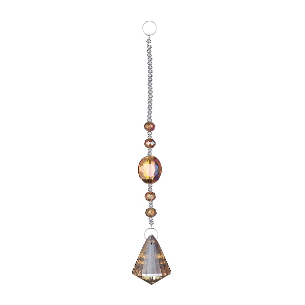 PandaHall Crystal Teardrop Beaded Wall Hanging Decoration Pendant Decoration, Hanging Suncatcher, with Iron Ring and Glass Beads, Sandy...
PandaHall Crystal Teardrop Beaded Wall Hanging Decoration Pendant Decoration, Hanging Suncatcher, with Iron Ring and Glass Beads, Sandy...