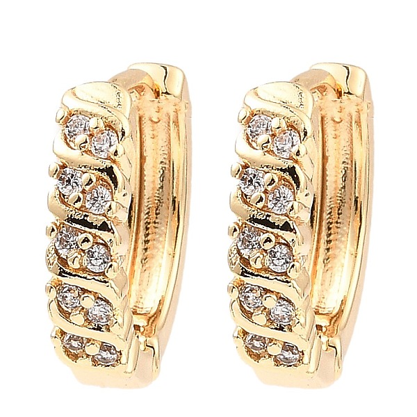 PandaHall Brass Cubic Zirconia Hoop Earrings, Light Gold, 14.5x3.5x16.5mm Cubic Zirconia Ring Clear
PandaHall Brass Cubic Zirconia Hoop Earrings, Light Gold, 14.5x3.5x16.5mm Cubic Zirconia Ring Clear