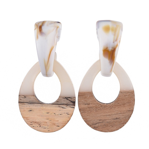 PandaHall Resin & Wood Stud Earrings, with Acrylic, 304 Stainless Steel Stud Earring Findings and Plastic Ear Nuts, Teardrop, White, 56mm...
PandaHall Resin & Wood Stud Earrings, with Acrylic, 304 Stainless Steel Stud Earring Findings and Plastic Ear Nuts, Teardrop, White, 56mm...
