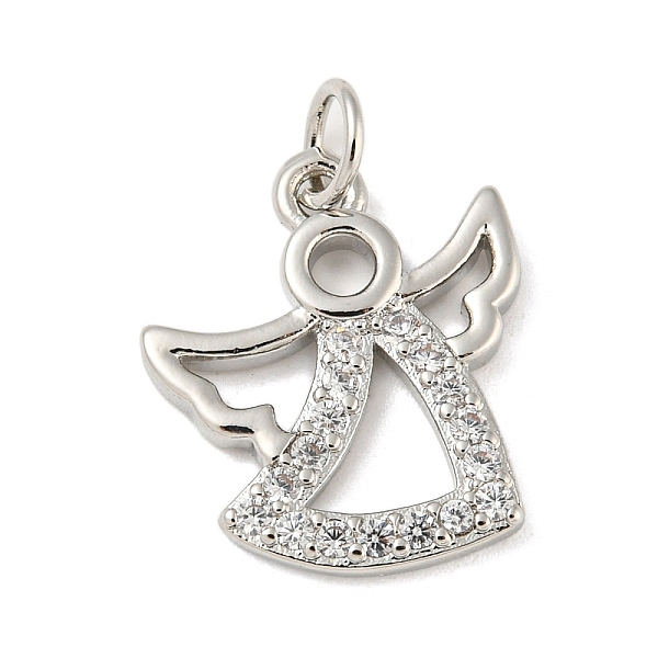 PandaHall Rack Plating Brass Micro Pave Cubic Zirconia Pendants, with Jump Ring, Cadmium Free & Lead Free, Long-Lasting Plated, Angel..., Clear
PandaHall Rack Plating Brass Micro Pave Cubic Zirconia Pendants, with Jump Ring, Cadmium Free & Lead Free, Long-Lasting Plated, Angel..., Clear