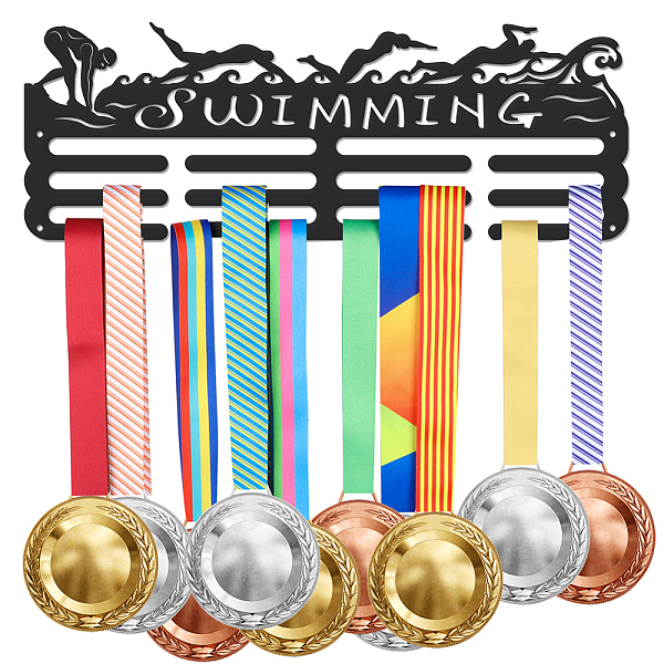 PandaHall SUPERDANT Swimming Medal Holder Display Swimming Trophy Hanger Rack Sports Metal Wall Mount with No Hooks Hang Over 60 Medals...
PandaHall SUPERDANT Swimming Medal Holder Display Swimming Trophy Hanger Rack Sports Metal Wall Mount with No Hooks Hang Over 60 Medals...