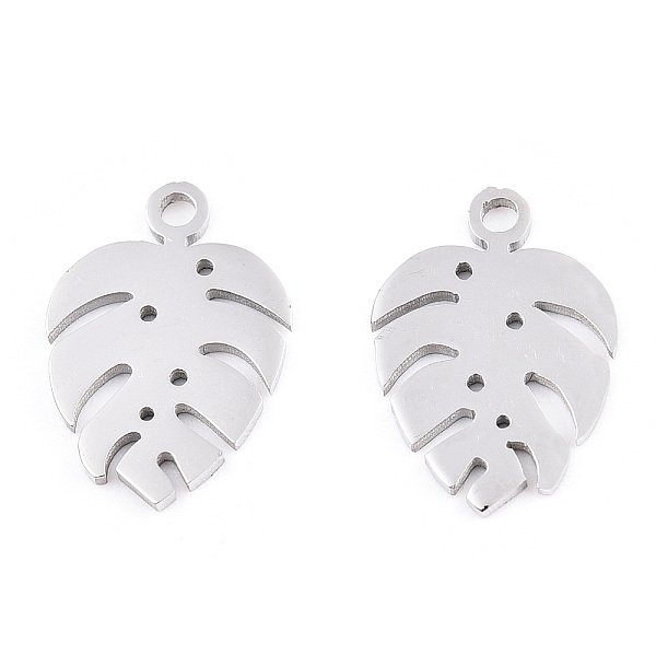 PandaHall 304 Stainless Steel Charms, Tropical Leaf Charms, Monstera Leaf, Stainless Steel Color, 13x9x1mm, Hole: 1mm 304 Stainless Steel...
PandaHall 304 Stainless Steel Charms, Tropical Leaf Charms, Monstera Leaf, Stainless Steel Color, 13x9x1mm, Hole: 1mm 304 Stainless Steel...