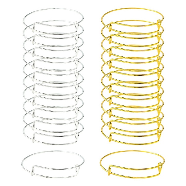 PandaHall 20Pcs 2 Colors Iron Bangle Making, Expandable Bangles, Mixed Color, Inner Diameter: 2-1/2 inch(6.5cm), 10pcs/color Iron
PandaHall 20Pcs 2 Colors Iron Bangle Making, Expandable Bangles, Mixed Color, Inner Diameter: 2-1/2 inch(6.5cm), 10pcs/color Iron