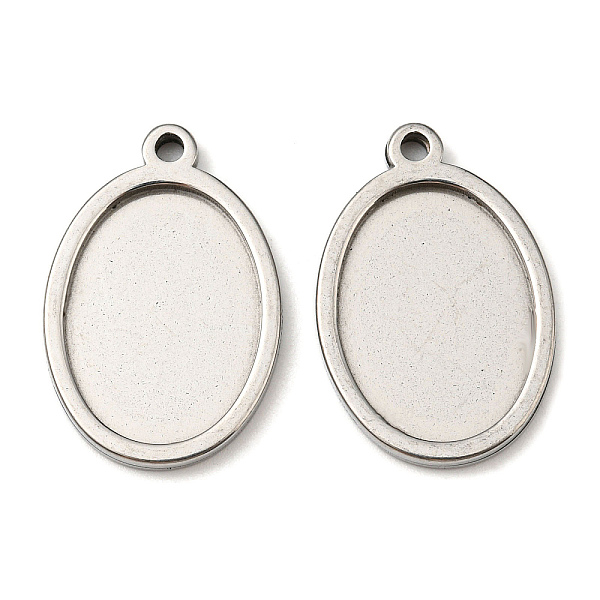 PandaHall 201 Stainless Steel Pendant Cabochon Settings, Oval, Stainless Steel Color, Tray: 18x13mm, 24x16x2mm, Hole: 1.8mm 201 Stainless...
PandaHall 201 Stainless Steel Pendant Cabochon Settings, Oval, Stainless Steel Color, Tray: 18x13mm, 24x16x2mm, Hole: 1.8mm 201 Stainless...