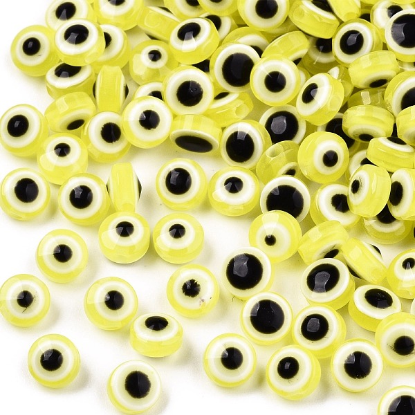 PandaHall Resin Beads, Flat Round, Evil Eye, Champagne Yellow, 6x4mm, Hole: 1.5mm Resin Evil Eye Yellow
PandaHall Resin Beads, Flat Round, Evil Eye, Champagne Yellow, 6x4mm, Hole: 1.5mm Resin Evil Eye Yellow