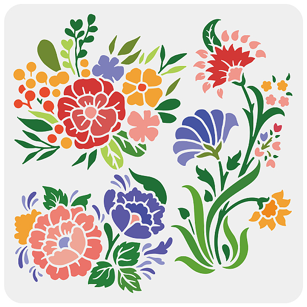 PandaHall FINGERINSPIRE Wildflowers Stencil for Painting 11.8x11.8 inch Hollow Out Flower Bouquet Craft Stencil Reusable Plastic...
PandaHall FINGERINSPIRE Wildflowers Stencil for Painting 11.8x11.8 inch Hollow Out Flower Bouquet Craft Stencil Reusable Plastic...