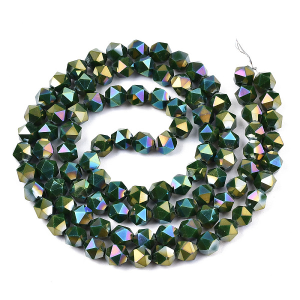 PandaHall Electroplate Opaque Glass Beads Strands, AB Color Plated, Faceted, Round, Olive Drab, 5.5x5.5x5.5mm, Hole: 1mm, about...
PandaHall Electroplate Opaque Glass Beads Strands, AB Color Plated, Faceted, Round, Olive Drab, 5.5x5.5x5.5mm, Hole: 1mm, about...
