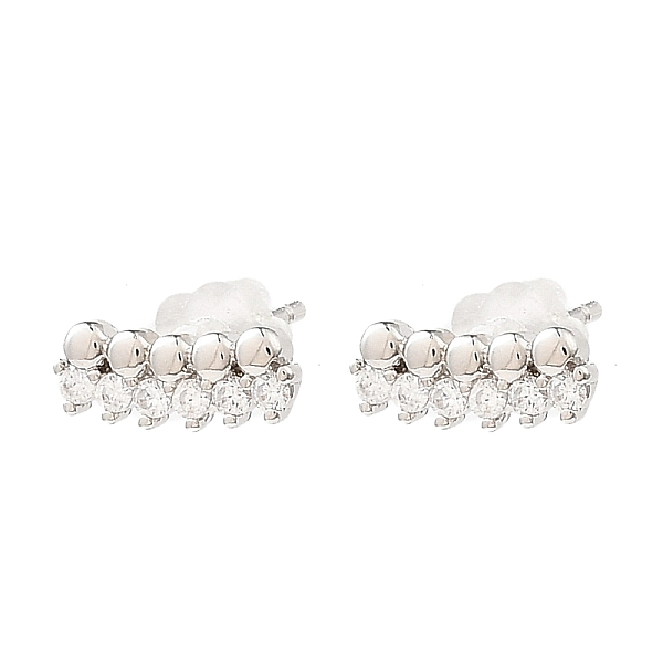 PandaHall Brass Micro Pave Cubic Zirconia Stud Earrings, Long-Lasting Plated, Lead Free & Cadmium Free, Platinum, 4x10mm, Pin: 11x0.8mm..., Clear
PandaHall Brass Micro Pave Cubic Zirconia Stud Earrings, Long-Lasting Plated, Lead Free & Cadmium Free, Platinum, 4x10mm, Pin: 11x0.8mm..., Clear