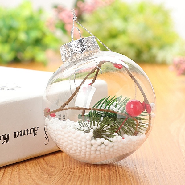 PandaHall Transparent Plastic Fillable Ball Pendants Decorations, with Rattan inside, Christmas Tree Hanging Ornament, Clear, 80mm Plastic...
PandaHall Transparent Plastic Fillable Ball Pendants Decorations, with Rattan inside, Christmas Tree Hanging Ornament, Clear, 80mm Plastic...