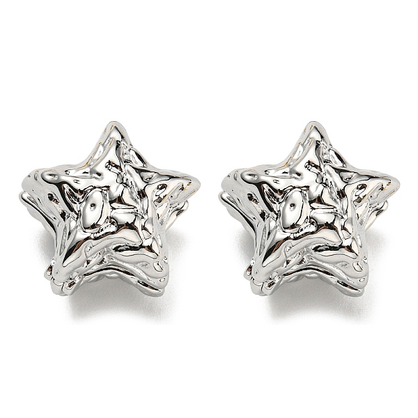 PandaHall Star Hoop Earrings, Brass Jewelry for Women, Cadmium Free & Lead Free, Platinum, 16x17mm Brass Star
PandaHall Star Hoop Earrings, Brass Jewelry for Women, Cadmium Free & Lead Free, Platinum, 16x17mm Brass Star