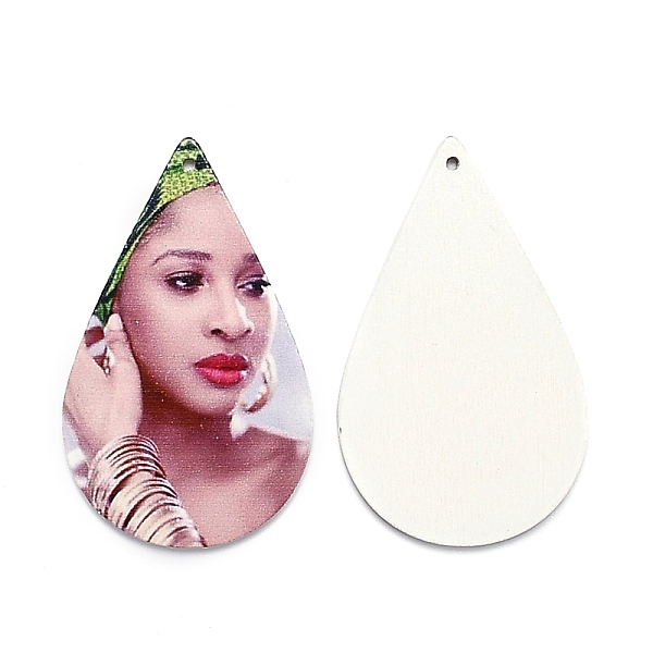 PandaHall Printed Wooden Big Pendants, Dyed, Teardrop with Women, Mixed Color, 59x36x2.5mm, Hole: 1.5mm Wood Teardrop Multicolor
PandaHall Printed Wooden Big Pendants, Dyed, Teardrop with Women, Mixed Color, 59x36x2.5mm, Hole: 1.5mm Wood Teardrop Multicolor