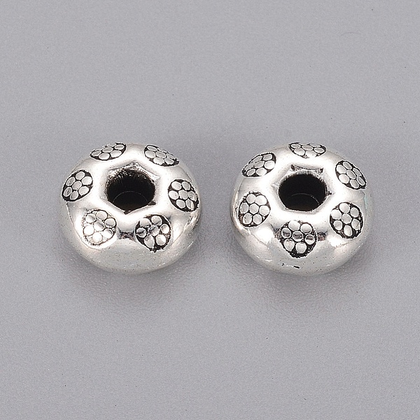 PandaHall Tibetan Style Spacer Beads, Antique Silver, Cadmium Free & Nickel Free & Lead Free, 9.5x9.5x5mm, Hole:2.5mm Alloy Rondelle
PandaHall Tibetan Style Spacer Beads, Antique Silver, Cadmium Free & Nickel Free & Lead Free, 9.5x9.5x5mm, Hole:2.5mm Alloy Rondelle