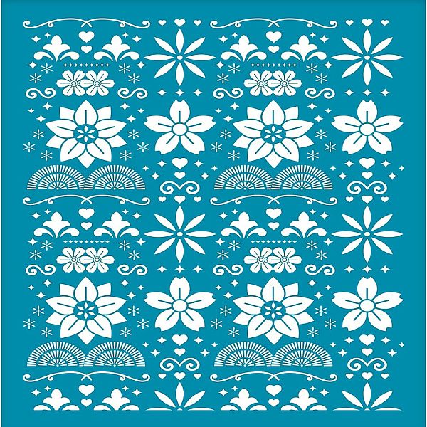 PandaHall Silk Screen Printing Stencil, for Painting on Wood, DIY Decoration T-Shirt Fabric, Flower Pattern, 100x127mm Nylon Flower Cyan
PandaHall Silk Screen Printing Stencil, for Painting on Wood, DIY Decoration T-Shirt Fabric, Flower Pattern, 100x127mm Nylon Flower Cyan