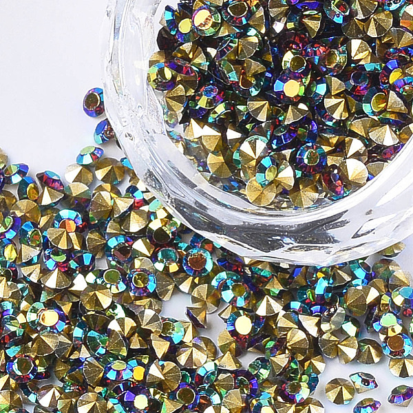 PandaHall Eco-Friendly Pointed Back Resin Rhinestones, Back Plated and AB Color Plated, Diamond Shape, Colorful, 3mm, about 14400pcs/bag..., Multicolor
PandaHall Eco-Friendly Pointed Back Resin Rhinestones, Back Plated and AB Color Plated, Diamond Shape, Colorful, 3mm, about 14400pcs/bag..., Multicolor