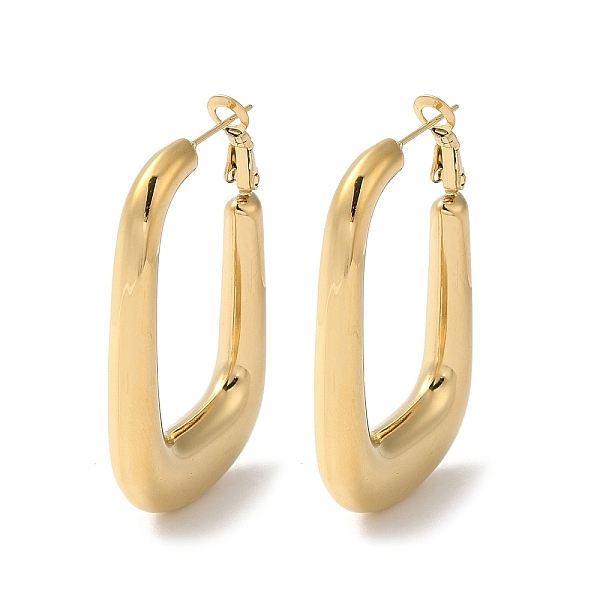 PandaHall Rack Plating 304 Stainless Steel Hoop Earrings for Women, Oval, Real 18K Gold Plated, 47x6mm 304 Stainless Steel Oval
PandaHall Rack Plating 304 Stainless Steel Hoop Earrings for Women, Oval, Real 18K Gold Plated, 47x6mm 304 Stainless Steel Oval