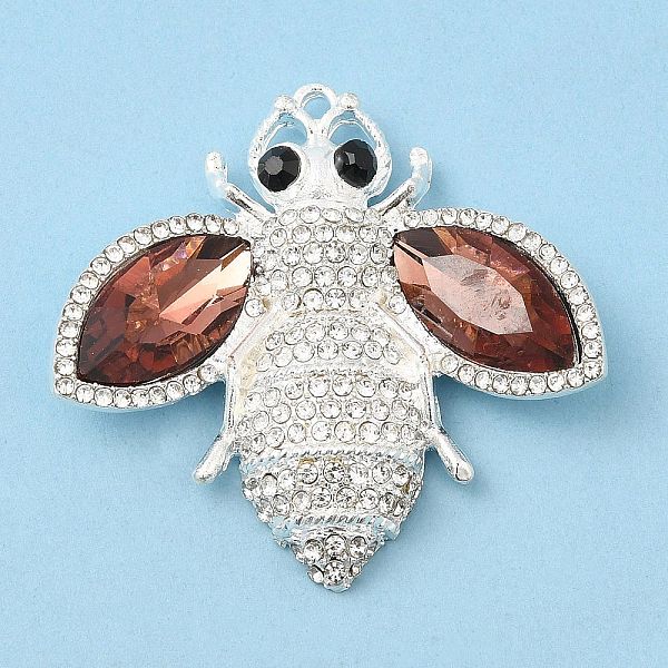 PandaHall Zinc Alloy Pendants, with Rhinestone, Bees, Burgundy, 40.5x42x9mm, Hole: 2mm Alloy+Rhinestone Bees Red
PandaHall Zinc Alloy Pendants, with Rhinestone, Bees, Burgundy, 40.5x42x9mm, Hole: 2mm Alloy+Rhinestone Bees Red