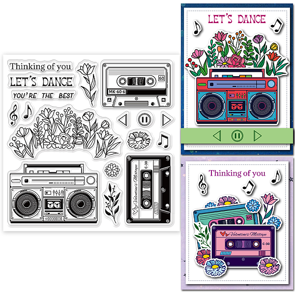 PandaHall GLOBLELAND Retro Radio Tape Clear Stamps Flower Music Silicone Clear Stamp Seals for Cards Making DIY Scrapbooking Photo Journal...
PandaHall GLOBLELAND Retro Radio Tape Clear Stamps Flower Music Silicone Clear Stamp Seals for Cards Making DIY Scrapbooking Photo Journal...
