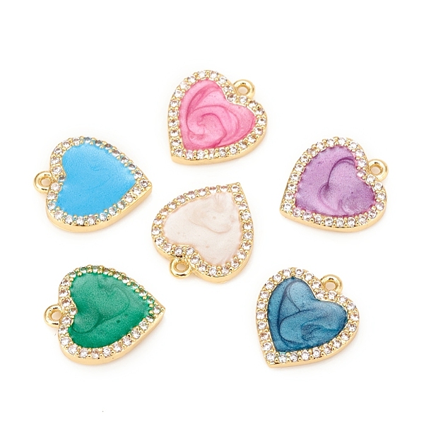 PandaHall Brass Micro Pave Cubic Zirconia Charms, with Enamel, Heart, Mixed Color, Golden, 13.5x11.5x2mm, Hole: 1mm Brass+Cubic..., Multicolor
PandaHall Brass Micro Pave Cubic Zirconia Charms, with Enamel, Heart, Mixed Color, Golden, 13.5x11.5x2mm, Hole: 1mm Brass+Cubic..., Multicolor