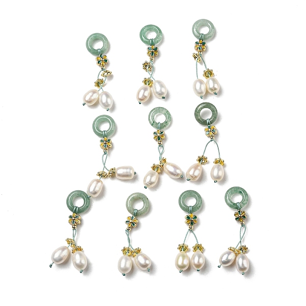 PandaHall Natural Green Aventurine Donut Pendants, Brass Flower Charms with Natural Freshwater Pearl Tassel, Real 14K Gold Plated, 44mm...
PandaHall Natural Green Aventurine Donut Pendants, Brass Flower Charms with Natural Freshwater Pearl Tassel, Real 14K Gold Plated, 44mm...
