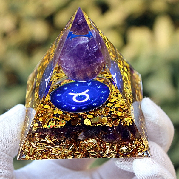 PandaHall Orgonite Pyramid Resin Energy Generators, Reiki Natural Amethyst Chips Inside for Home Office Desk Decoration, Taurus, 60x60x60mm...
PandaHall Orgonite Pyramid Resin Energy Generators, Reiki Natural Amethyst Chips Inside for Home Office Desk Decoration, Taurus, 60x60x60mm...