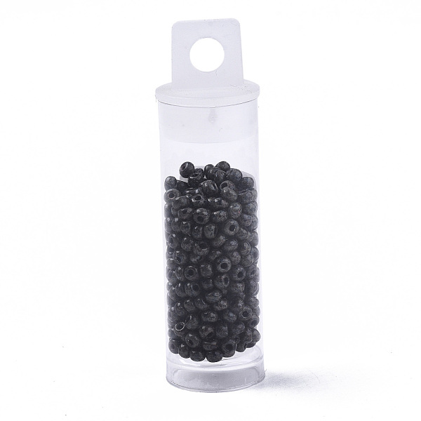 PandaHall Czech Glass Beads, Round Glass Seed Beads, Baking Paint Style, Dark Gray, 8/0, 3x2mm, Hole: 1mm, about 10g/bottle Czech Glass
PandaHall Czech Glass Beads, Round Glass Seed Beads, Baking Paint Style, Dark Gray, 8/0, 3x2mm, Hole: 1mm, about 10g/bottle Czech Glass