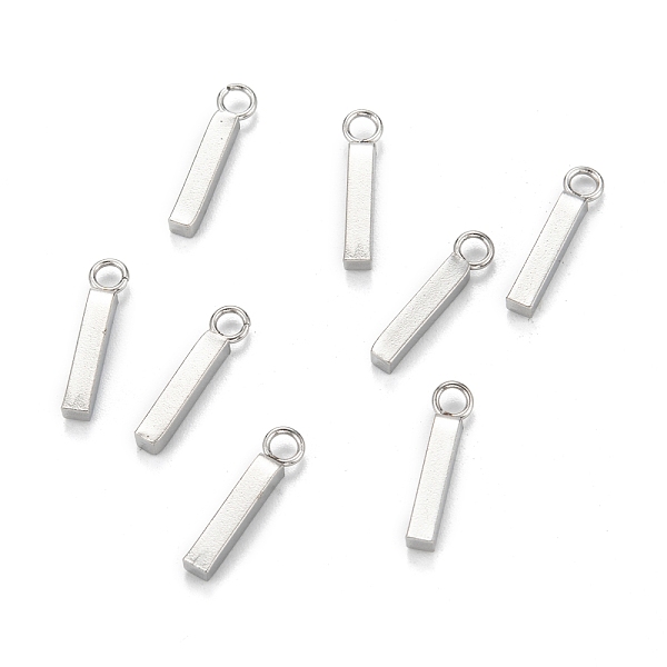 PandaHall 304 Stainless Steel Pendants, Cuboid, Stainless Steel Color, 13x3x2mm, Hole: 1.8mm 304 Stainless Steel Cuboid
PandaHall 304 Stainless Steel Pendants, Cuboid, Stainless Steel Color, 13x3x2mm, Hole: 1.8mm 304 Stainless Steel Cuboid