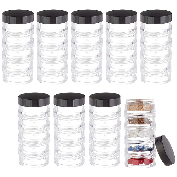PandaHall Plastic Bead Screw Together Stacking Jars, 5 Vials Bead Storage Containers, Column, Black, 3.7x8.3cm, Inner Diameter: 3.1cm...
PandaHall Plastic Bead Screw Together Stacking Jars, 5 Vials Bead Storage Containers, Column, Black, 3.7x8.3cm, Inner Diameter: 3.1cm...