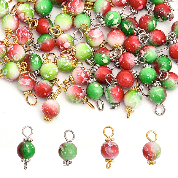 PandaHall CHGCRAFT DIY Jewelry Making Finding Kit, Including Spray Painted Resin Round Beaded Charms & Link Connectors, Colorful, 80Pcs/box...
PandaHall CHGCRAFT DIY Jewelry Making Finding Kit, Including Spray Painted Resin Round Beaded Charms & Link Connectors, Colorful, 80Pcs/box...