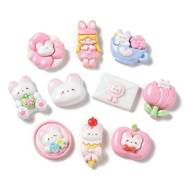 PandaHall Opaque Resin Cabochons, Rabbit & Girl & Envelope, Mixed Shapes, Mixed Color, 18~29.5x15.5~25.5x7.5~8.5mm Resin Mixed Shapes..., Multicolor
PandaHall Opaque Resin Cabochons, Rabbit & Girl & Envelope, Mixed Shapes, Mixed Color, 18~29.5x15.5~25.5x7.5~8.5mm Resin Mixed Shapes..., Multicolor