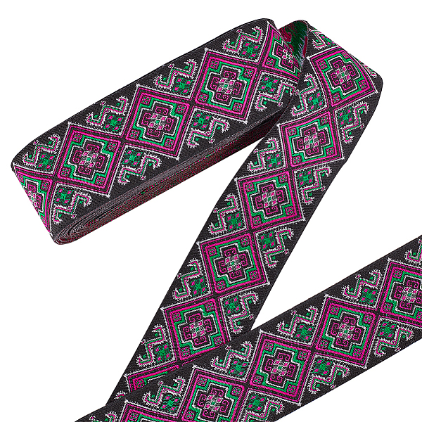 PandaHall 7M Ethnic Style Embroidery Polyester Ribbons, Jacquard Ribbon, Tyrolean Ribbon, Garment Accessories, Flower Pattern, Deep Pink...
PandaHall 7M Ethnic Style Embroidery Polyester Ribbons, Jacquard Ribbon, Tyrolean Ribbon, Garment Accessories, Flower Pattern, Deep Pink...