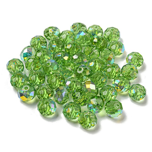 PandaHall Electroplate Glass Beads, Faceted, Rondelle, Lime Green, 8x6mm, Hole: 1.6mm, 100pcs/bag Glass Rondelle
PandaHall Electroplate Glass Beads, Faceted, Rondelle, Lime Green, 8x6mm, Hole: 1.6mm, 100pcs/bag Glass Rondelle